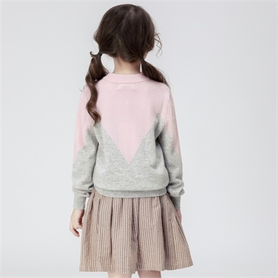秋冬女童款式打底圖片羊絨衫套頭保暖毛衣